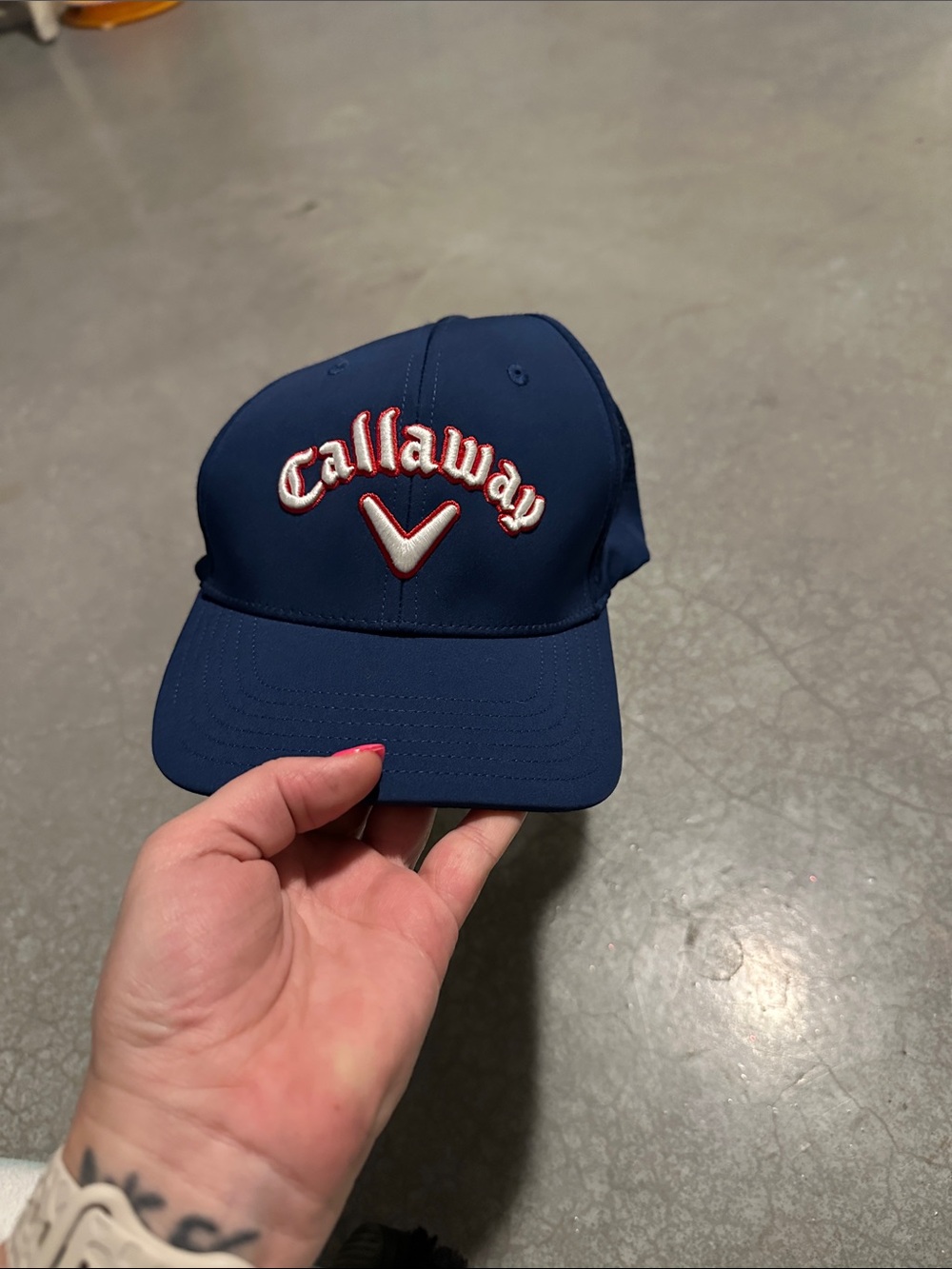 Callaway Navy Blue Cap with White and Red Embroidery